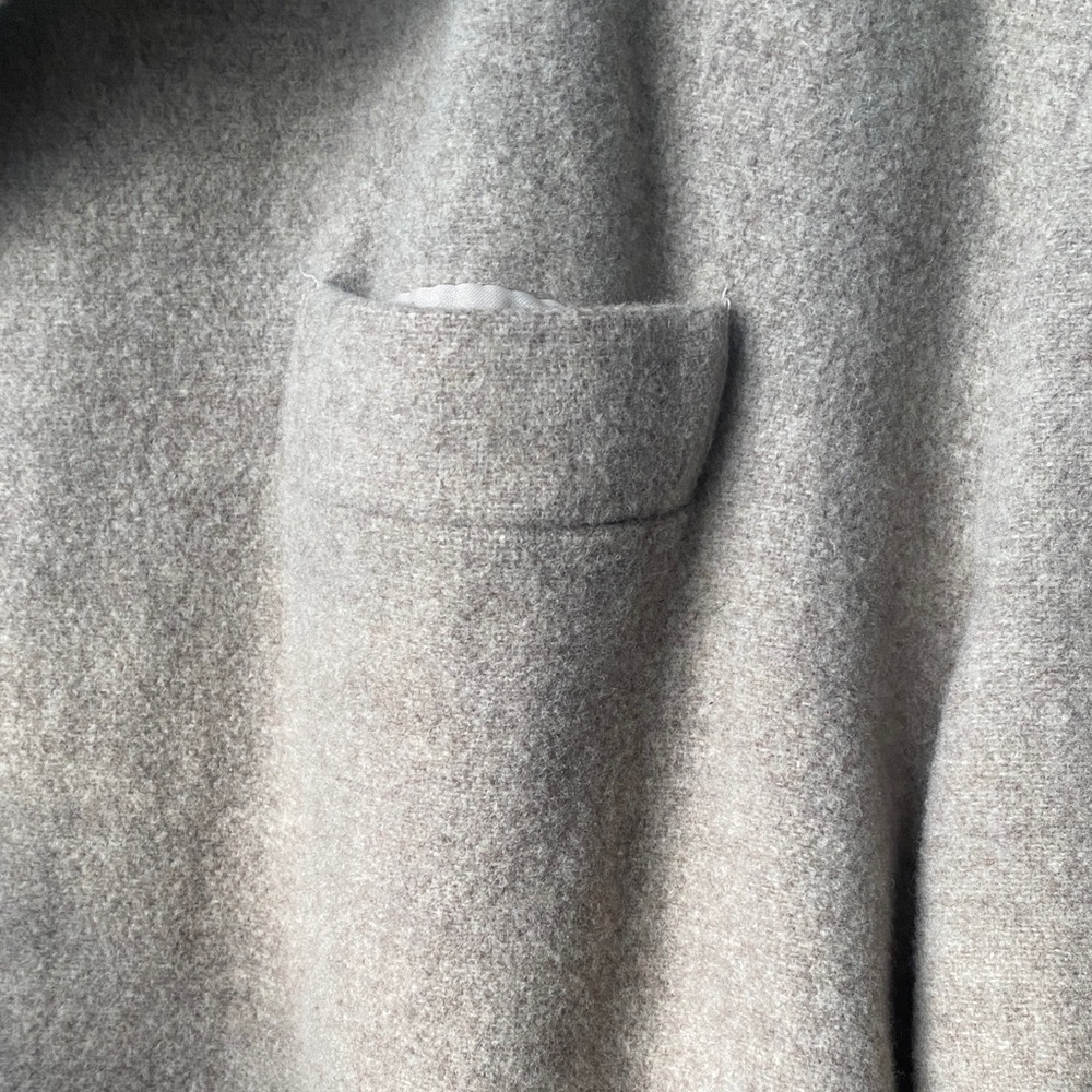 Classic Beige Women's Pea Coat - Picture 5 of 7